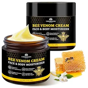Bee Venom Face and Body Cream, Firming and Lifting Moisturizer, 2 x 2 Fl Oz