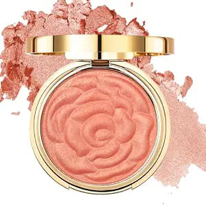 Peach Pink Blush for Cheeks, Powder Blush Palette for Older Women Makeup