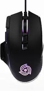 Wired Gaming Mouse Programmable Mouse with Rapid Fire & Sniper Buttons
