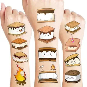60PCS Cute S���������mores Temporary