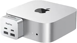 MiniPack Expansion Dock for Mac Mini M6, M5 Pro, M4 | 6-Port USB-C Hub with Dual 10Gbps Adapters, 2*10G USB-C/ 2*10G USB-A/SD TF 3.0 Card Reader | High-Speed Data Transfer & Multi-Device Connectivity