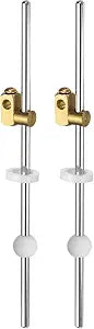 uxcell Sink Drain Extension Rod, Extension Rod Converter Brass Vertical/Horizontal Pull Rods for Bathroom Sink Drain Replacement Parts, 17.5cm Rod/13.5mm Ball