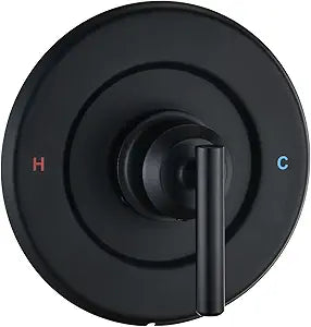 Replacement for Moen Posi-Temp Valve Only Shower Faucet Trim Kit (Valve& Catridge Not Inclued), Volume and Temperature Control Level Handle, Matte Black