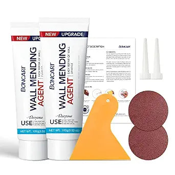 Drywall Repair Kit, 2-Pack Wall Mending Agent, Wall Spackle with Tools