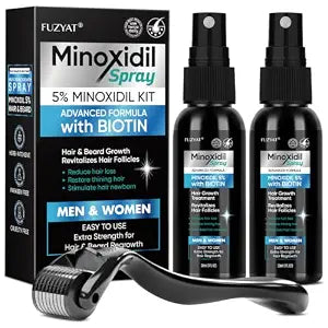 5% Minoxidil for Men Hair Loss Treatment, Minoxidil for Women Hair Growth Spray, For Men & Women, Supports Thinning Hair, With Biotin, Easy Daily Application (60ml)
