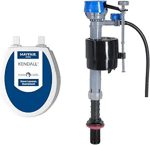 Mayfair 847SLOW 000 Slow-Close Toilet Seat and Fluidmaster 400H Fill Valve Bundle, 1 Pack Each