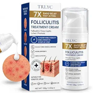 Folliculitis Treatment Cream, 5% Benzoyl Peroxide Cream, 3.53 oz