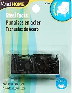 Dritz Home 9006 Upholstery Tacks, #10 - (5/8-Inch), Black (1.5-Ounce)