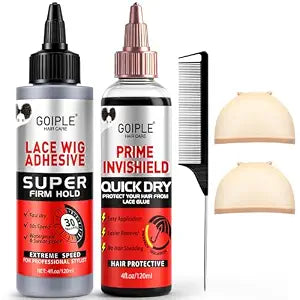 Quick Weave Kit Hair Glue for Quick Weave Strong Hold Hair Bond Glue | Quick Weave for Protective Shield Quick Dry Hair Protective Liquid Cap for Hair and Scalp Protection, Easy to Apply (5 PCS)