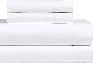 Royal Hotel Standard Pillowcases 1000 TC Cotton Sateen Pillowcases, White