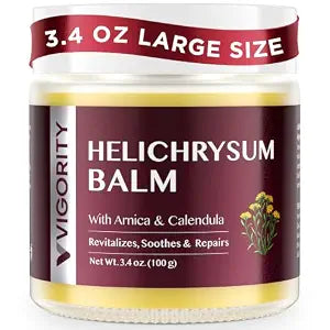 Vigority Helichrysum Balm Soothes & Repairs: Restorative Arnica Cream with Calendula for Fragile, Thin Skin & Bruise-Prone ��� Moisturizes, Revitalizes & Strengthens Skin Barrier for Adult Seniors 3.4oz