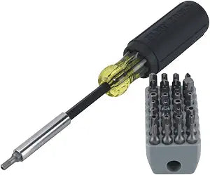 Klein Tools 32510 Magnetic Tamperproof Multi-Bit Screwdriver with 32 Bits