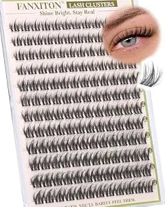 Short Spider Lash Clusters, CD Curl 10-14mm, 144pcs, Cotton Band