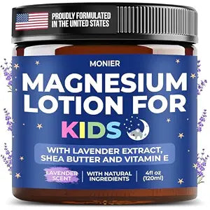 MONIER Magnesium Lotion for Kids - Relaxing Magnesium Cream with Lavender