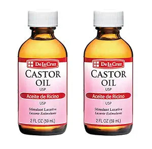De La Cruz Pure Castor Oil Hair and Skin Moisturizer, 2 fl. oz (2 Pack)