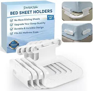 4Pcs Bed Sheet Holders for Corners ABS Material One-Time Installation