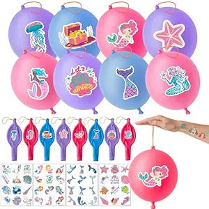 72 PCS Mermaid Party Favors for Boys Girls