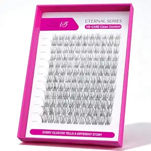 VEYESBEAUTY Lash Clusters 3D Layered Eyelash Extensions CARE10 8-16mm