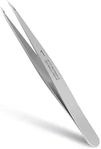Pointed Tweezers for women Facial hair, Precision Tweezers for Eyebrows, Chin Hair���Ingrown Hair, Splinters, Glass Removal���Silver���