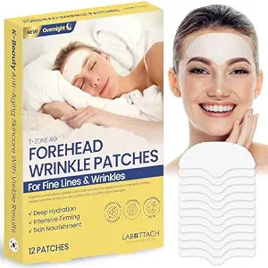 Labottach Forehead Wrinkle Patches Overnight Korean Hydrogel Patch 12CT