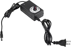 LiebeWH AC to DC Adapter 3V to 12V 2A Adjustable Power Supply US Plug for Motor Speed Controller Electronic Devices