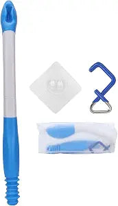 Toilet Aids for Wiping, Folding Toilet Aid Wiper Comfort Toilet Paper Tissue Grip Wipe Butt Wiper Self Assist Bathroom Aid with Storage Bag for Limited Mobility Elderly