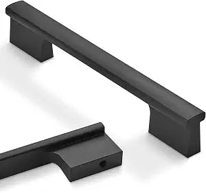 10 Pack Matte Black Cabinet Pulls 5 Inch Hole Centers Kitchen Cabinet Handles Black Drawer Pulls Cabinet Hardware
