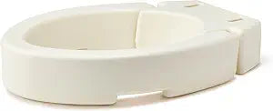 Medline Elongated Hinged Toilet Seat Riser, 3.5 inch, 400 lb Weight Capacity, White - Ideal Mobility Aid for Elderly, Disabled, and Medical Patients, Enhances Bathroom Safety