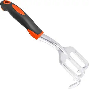 Hand Rake Garden Tool, Heavy Duty Hand Cultivators for Gardening Weed Rake