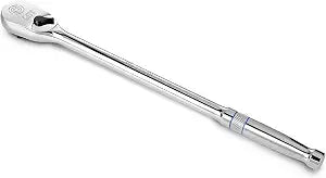 DURATECH Extra Long Handle 1/2-Inch Drive Ratchet, 90-Tooth Ratchet Wrench