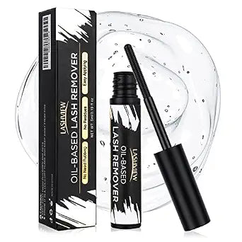 LASHVIEW Lash Remover, Cluster Lash Glue Remover, DIY Eyelash Extension, False Eyelashes Self-Use Gentle Soothing Non-Irritating Eye Cleanser Oil 5ML