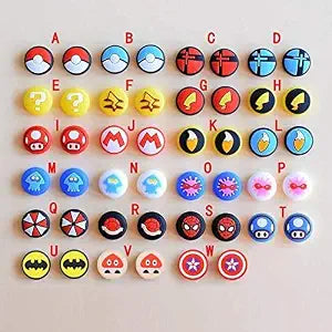 Silicone Analog Thumb Grip Stick Set Joystick Cap Thumbstick Cover Caps for Switch NS Switch Lite Controller Thumbsticks Cap (D)