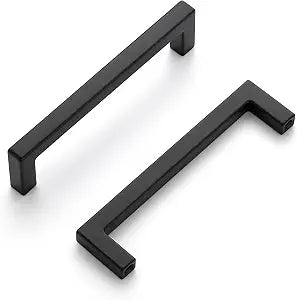 Ravinte Matte Black Solid Square Cabinet Handles 4 Inch 10 Pack