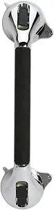 DMI Suction Cub Grab Bars for Bathroom, Tub and Shower - Chrome 16 Inch