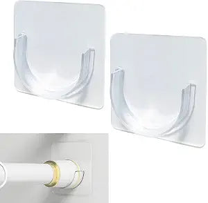 Venupple Shower Rod Holder, 8 Pack Tension Curtain Rod Bracket No Drilling
