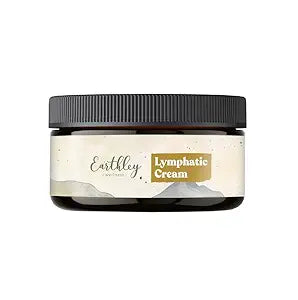 Earthley Wellness Lymphatic Cream, Natural Lymph Congestion & Swelling Relief with Castor Oil, Calendula, Yarrow & Burdock Root, Nourishing Formula with Apricot Oil & Kokum Butter (8 oz)