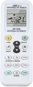 Universal Air Conditioner Remote Control LCD A/C Conditioning Controller 1000 in 1 for Mitsubishi Toshiba HITACHI FUJITSU Daewoo LG Sharp Samsung ELECTROLUX SANYO AUX GREE HAIER Huawei Air Condition