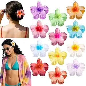 Flower Hair Clips for Women Girls, Large Claw Clips for Thin Thick Hair