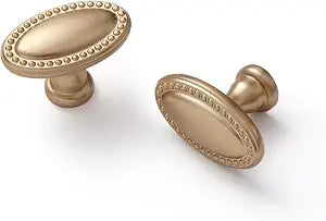 5 Pack Champagne Bronze Cabinet Knobs Vintage Drawer Pulls Kitchen Cupboard Dresser Cabinet Hardware Handles Zinc Alloy
