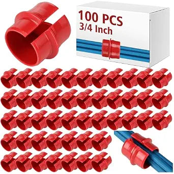 Copkim 100 Pcs 3/4 Inch Non Metallic Cable Connectors Snap in NM ETL