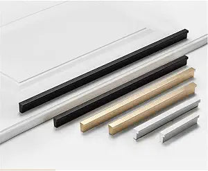 10 Pack Kitchen Cabinet Pulls - Kitchen Cabinet Handles for Dresser Drawers - L-Shaped Cross Sections (4.33 inches,Black)