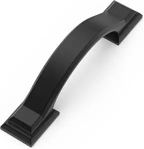 10 Pack 3 Inch Cabinet Pulls Matte Black Kitchen Cabinet Handles Zinc Alloy Drawer Pulls Solid Cabinet Hardware