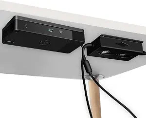 Under Desk Mount for Dell WD19 / WD19S / WD19TBS / WD19TB / WD22TB4 Dock + Power Bricks (for 180W and 130W), Docking Station & Power Bricks Holder