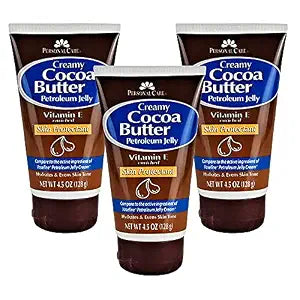 Petroleum Jelly Vitamin E and Cocoa Butter Lotion 4.5 Oz (3 Pack) Vitamin E Cream for Skin with Cocoa Butter Cream Petroleum Jelly Tube