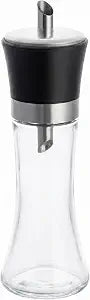 Restaurantware 6 oz Black Glass Sugar Dispenser