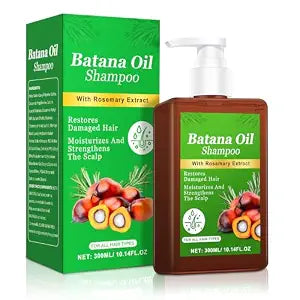 -Promote Hair Growth,Rosemary Shampoo,Nourishes Scalp, Reduces Breakage & Adds Shine,Reduces Hair Loss (Batana Shampoo-(10.1 fl oz))