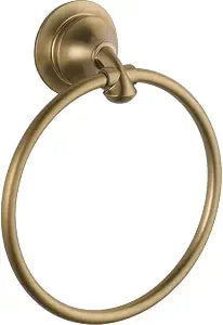 Delta Hand Towel Holder | Champagne Bronze Ring for Hanging Towels in Kitchen, Bathroom | Linden Accessories