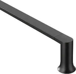 Moen Genta LX Modern Single Kitchen or Bathroom Towel Bar, 24-Inch, Matte Black, BH3824BL