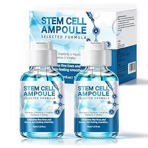 Botanical Stem Cell Ampoule for Face, Microneedling Serum, 2 Count