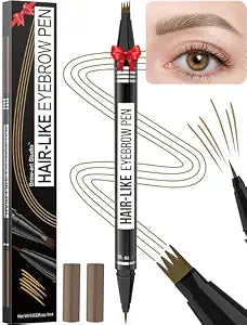 Vevivia Microblading Eyebrow Pen for Natural Hair Like Strokes, Light Brown